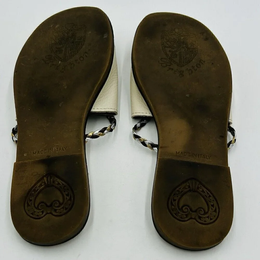 Brighton ivory leather